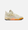 Air Jordan 4 Retro Womens Lifestyle Shoe - Coconut Milk/Metallic Gold/Muslin/Bright Mango/Sundial/Black