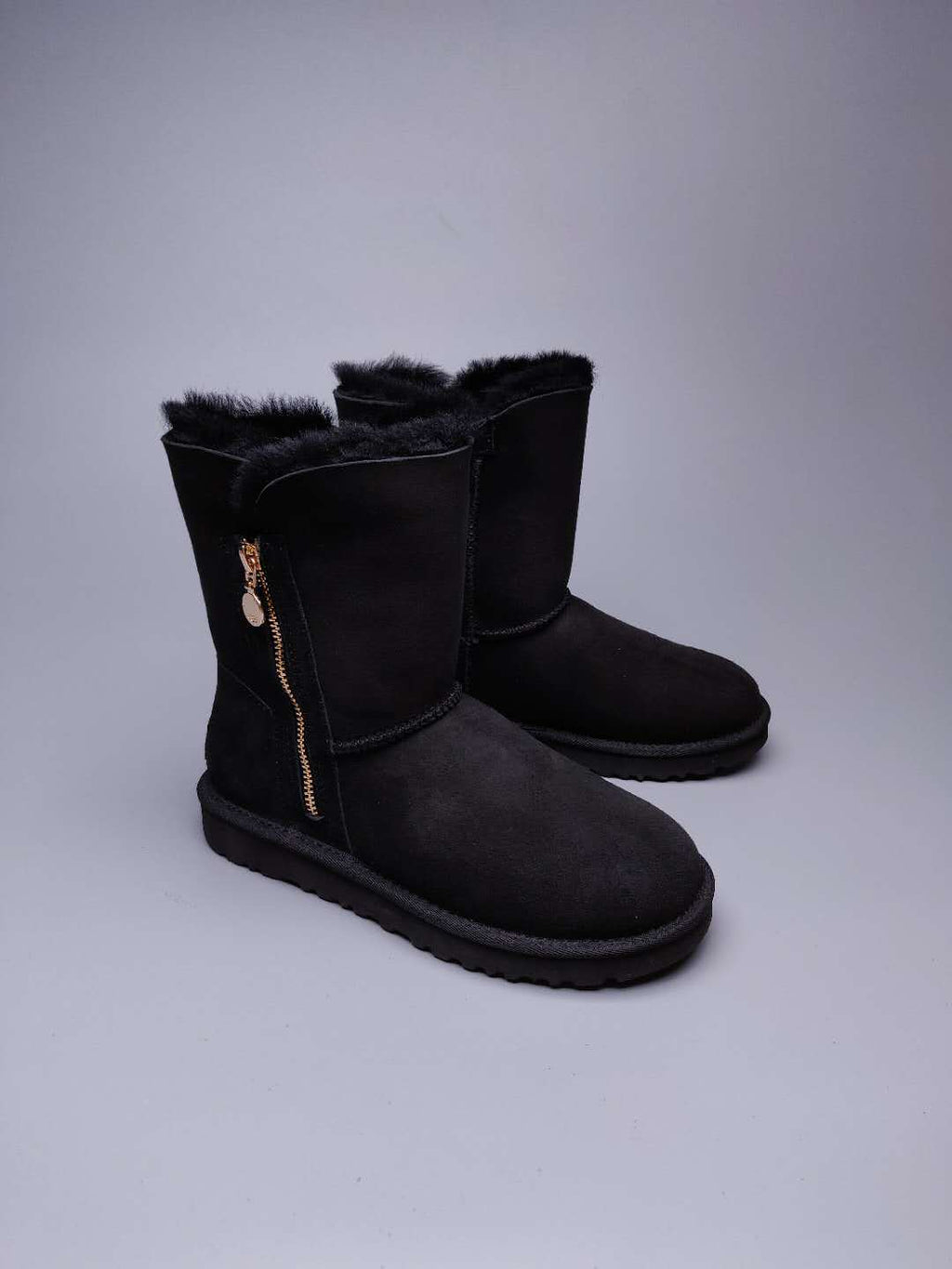 2480 Side Zip Mid-Calf Boots – Black (In Stock)