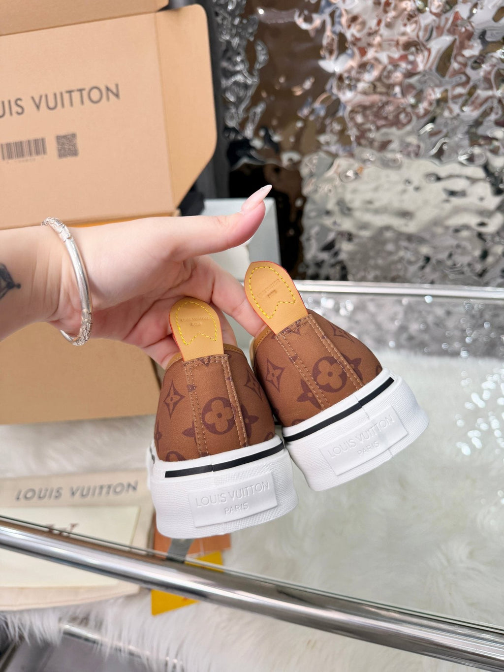 Louis Vuitton Brown Monogram Low-Top Sneakers