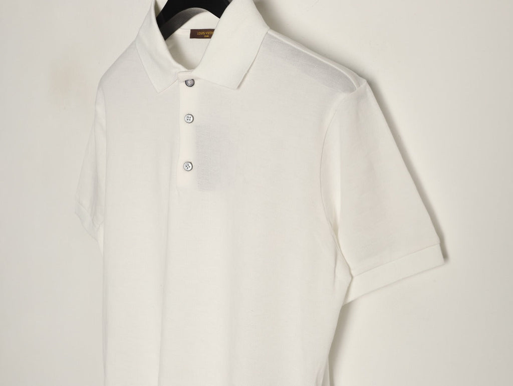 Louis Vuitton Hem-Tab Short-Sleeve Polo Shirt - Cream